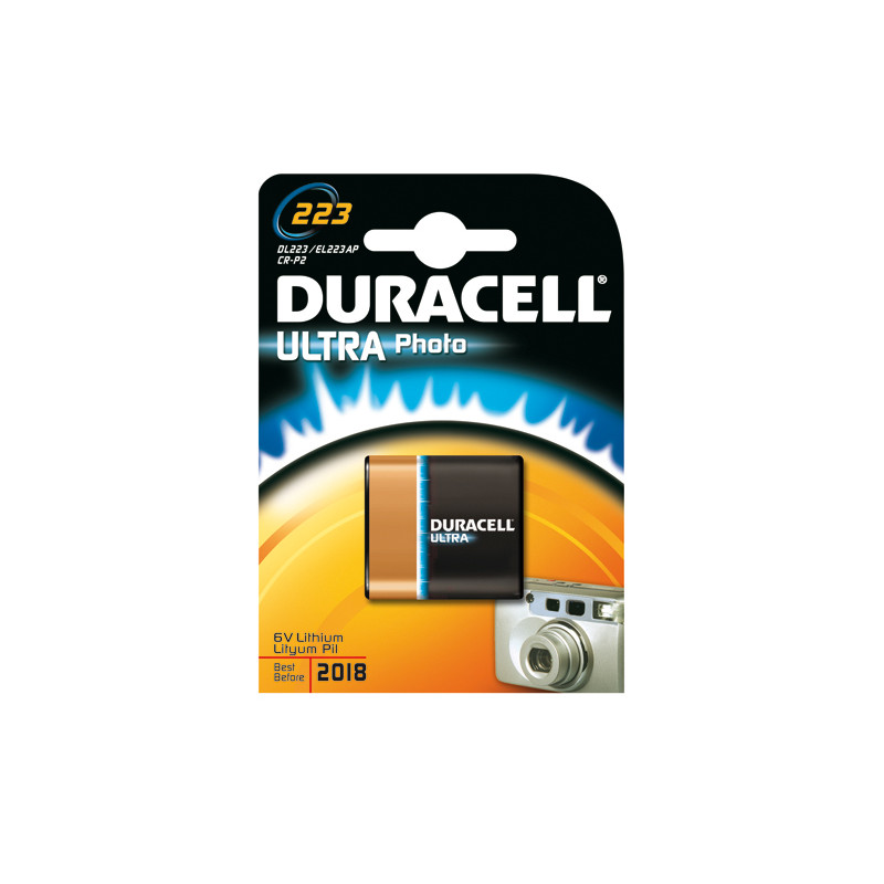pila duracell 1 pz. ultra photo lithium 223 (cr-p2) [d223103]