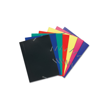 cartellina con elastico exacompta 24x32cm blu [55902e]