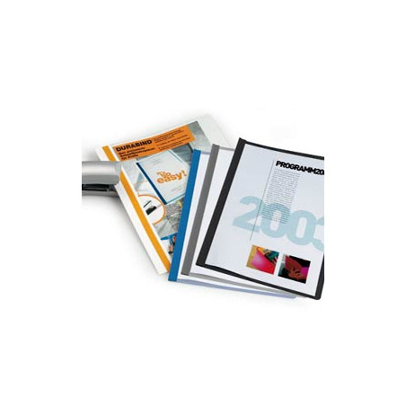 Cartellina con fermafogli durable a4 durabind grigio per rilegatura