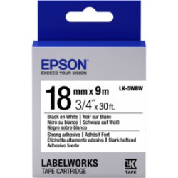 nastro etichette epson lk5wbw bianco e nero [c53s655012]