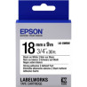nastro etichette epson lk5wbw bianco e nero [c53s655012]