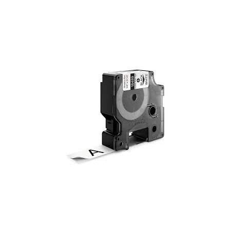 Nastro nylon flessibile 19mm x 3.5mt nero su bianco 18489 rhino pz: