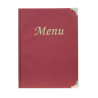 Porta menu' a4-24x34cm bordeaux in pvc basic con 4+2 buste