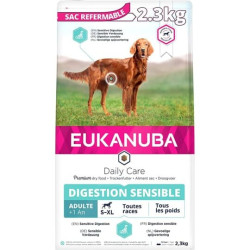 cibo per cani eukanuba daily secco con digestione sensibile12kg