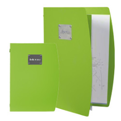 Porta menu' a4-24x34cm verde rio con 1 inserto doppio [mc-rca4-gr]