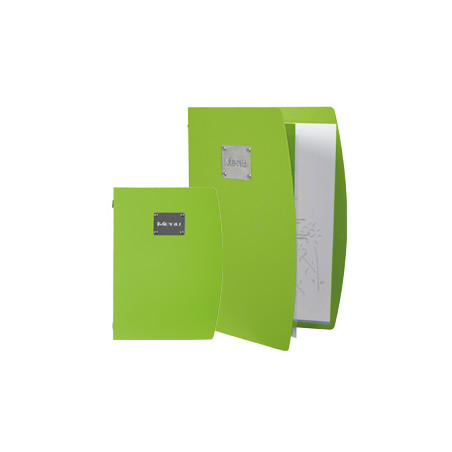 Porta menu' a4-24x34cm verde rio con 1 inserto doppio [mc-rca4-gr]