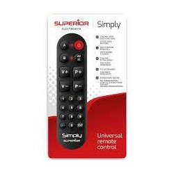 telecomando universale superior electronics simply numeric nero