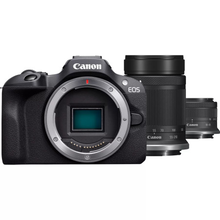 fotocamere mirrorless canon eos r100+rf-s 18-45mm is stm+rf-s