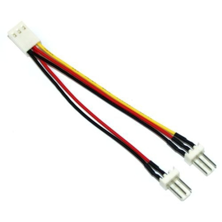 Inline cavo alimentazione 2x ventola 3pin da 1x 3pin femmina 3,5""(mainboard).
