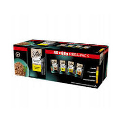cibo umido per gatti sheba selection select slices pollame aromi