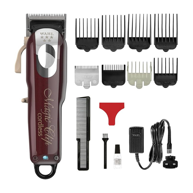 tagliacapelli wahl magic con/senza filo con 8 pettini 1.5-25mm