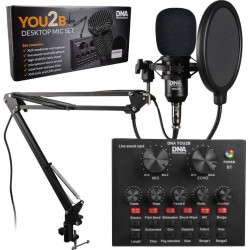 kit podcast dna professional you2b treppiede con interfaccia audio