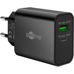 alimentatore da rete goobay usb-c 30w nero [75335]