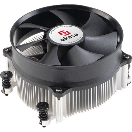 dissipatore cpu a ventola akasa ak-cc1113bp01 low profile 95mm