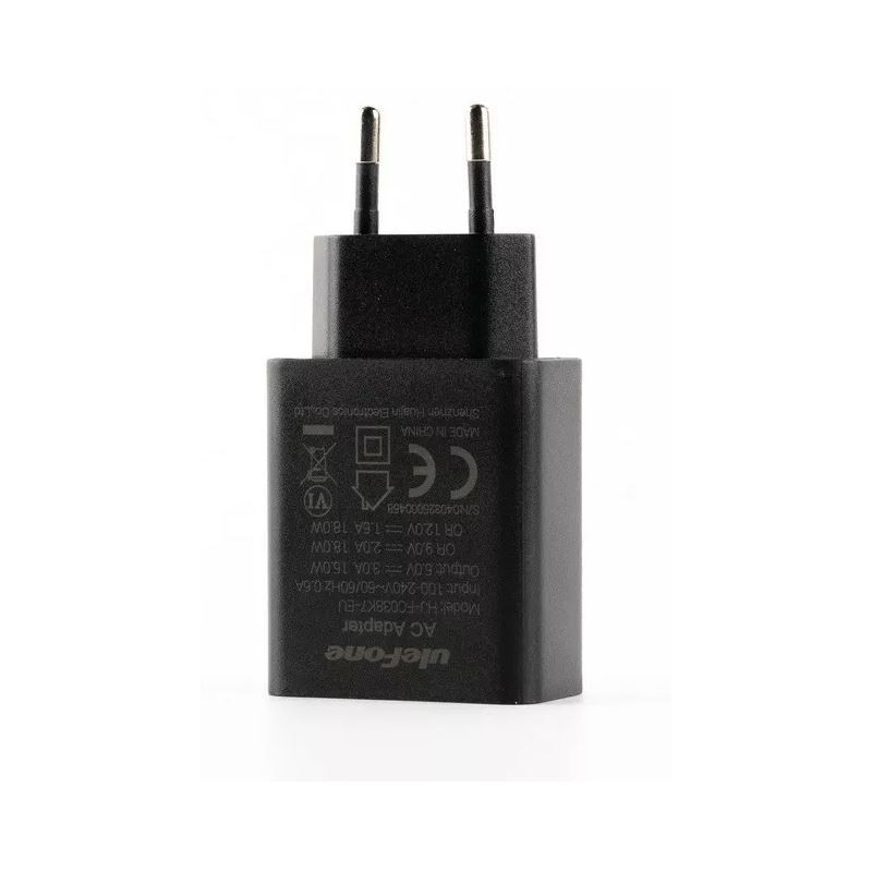 alimentatore da rete ulefone 18w nero [azulelschar18wr]