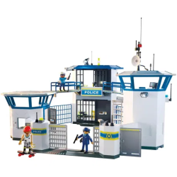 set da gioco playmobil city action 71873 centrale di polizia 253pz
