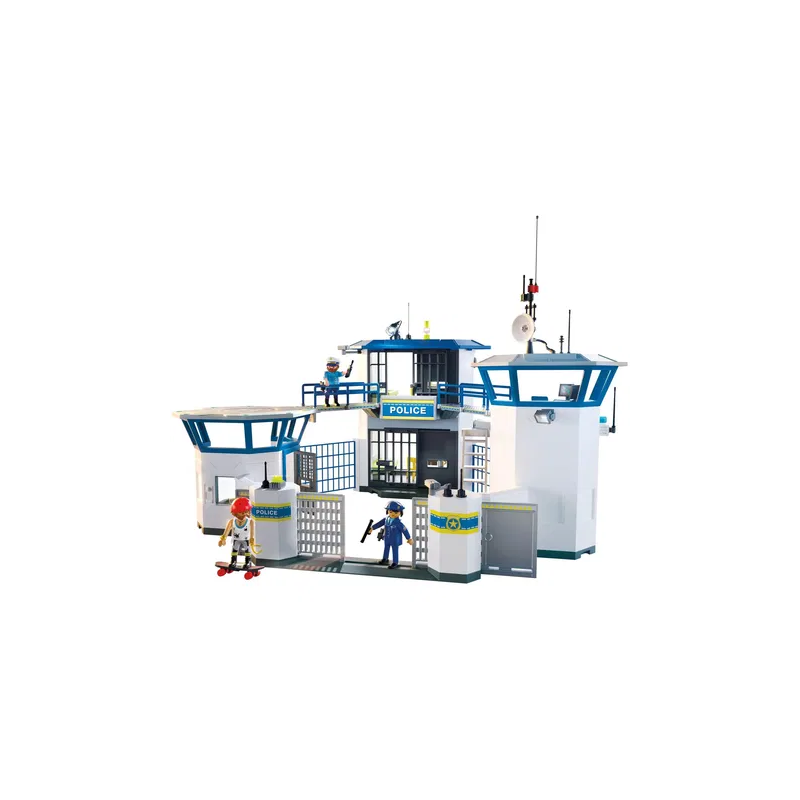 set da gioco playmobil city action 71873 centrale di polizia 253pz