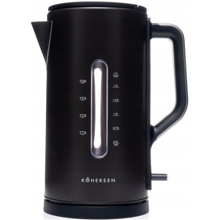 bollitore elettrico kohersen modern matt a451 1.7l 3000w nero [72201]