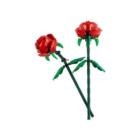 kit di costruzione lego icons 40460 rose 26cm rosso verde 120pz [40460]