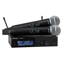 radio microfono shure slxd24de/sm58-g59 sistema wireless digitale