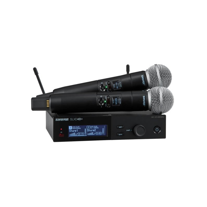radio microfono shure slxd24de/sm58-g59 sistema wireless digitale