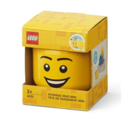 mini scatola portaoggetti lego storage head happy xs boy giallo [40330812]