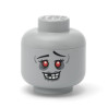 mini scatola portaoggetti lego storage head zombie grigio [40310814]