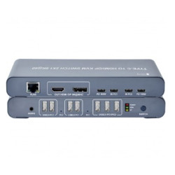 switch kvm techly idata kvm-c2hdp8k 2x1 usb 2.0 tipo c a hdmi