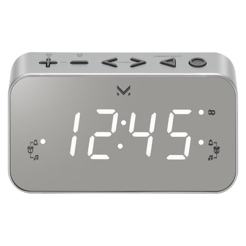 radiosveglia majestic rs 266 digitale alluminio [119266 al]