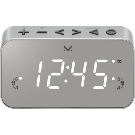 radiosveglia majestic rs 266 digitale alluminio [119266 al]