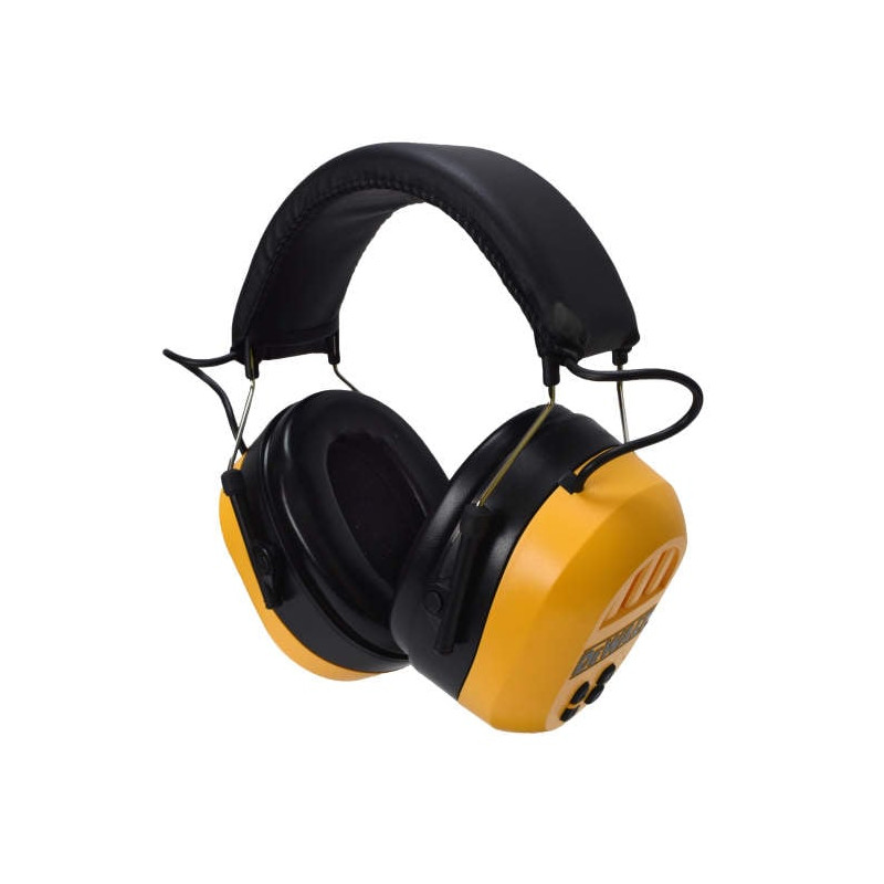 cuffie protettive dewalt dpg17 con bluetooth nero giallo [dpg17-bx]