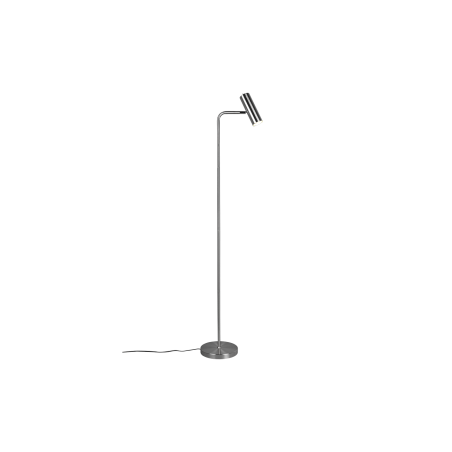 lampada da terra a led trio marley gu10 5w ip20 151cm nichel opaco
