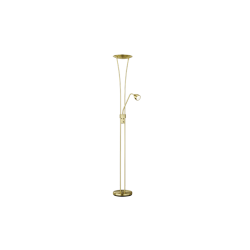 lampada da terra a led trio arizona 19w 2200lm 3000k ip20 ottone