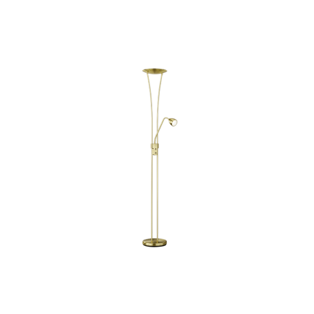 lampada da terra a led trio arizona 19w 2200lm 3000k ip20 ottone