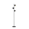 lampada da terra a led trio dakota g9 ip20 28w 155cm 3 faretti nero