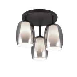lampada da soffitto a led trio select barret 3xe14 ip20 10w 31cm