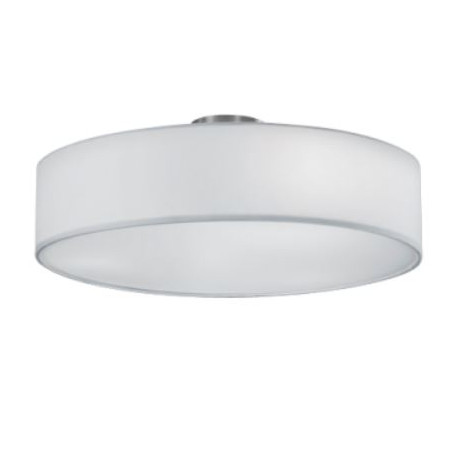 plafoniera a led trio hotel 3xe27 ip20 60w bianco/nichel opaco [603900301]