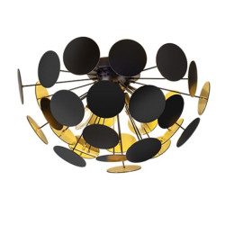 lampada da soffitto a led di design trio discalgo 3xe14 40w ip20