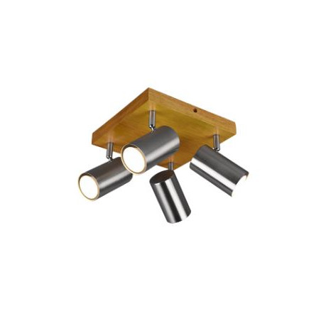 plafoniera di design a led trio marley gu10 ip20 35w 4 faretti orientabili