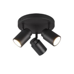 faretto da soffitto trio angelo 5w 3xgu10 nero opaco [880430332]