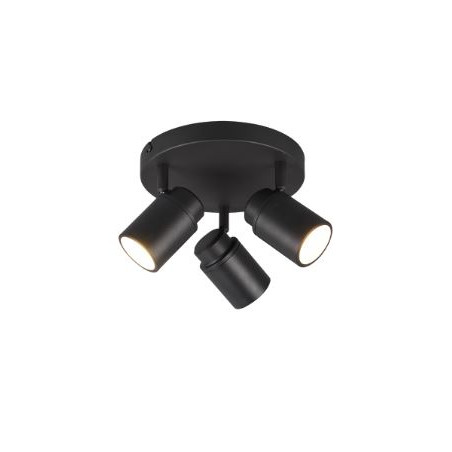 faretto da soffitto trio angelo 5w 3xgu10 nero opaco [880430332]