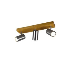 faretto da soffitto trio marley 35w 3xgu10 nichel opaco [812400307]
