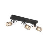 faretto da soffitto trio tosh bianco 40w e14 anticato-nero [804300334]