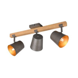 faretto da soffitto trio bell 25w 3xe14 nichel anticato [801900367]