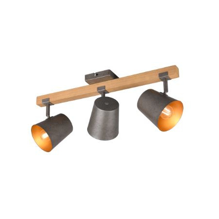 faretto da soffitto trio bell 25w 3xe14 nichel anticato [801900367]