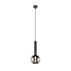 lampada a sospensione trio clayton 28w e27 nero opaco [310300132]