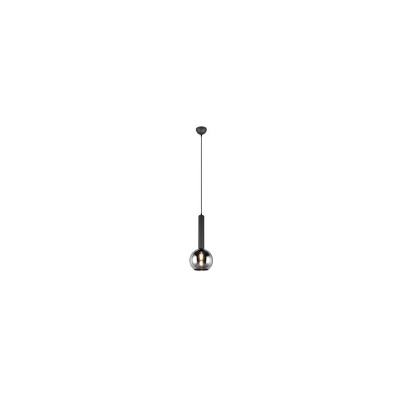 lampada a sospensione trio clayton 28w e27 nero opaco [310300132]