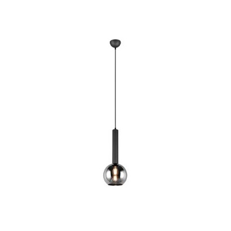lampada a sospensione trio clayton 28w e27 nero opaco [310300132]