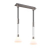 lampada a sospensione trio stanley 40w 2xe27 nichel opaco [319500207]