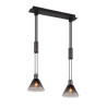 lampada a sospensione trio stanley 40w 2xe27 nero opaco [319500232]